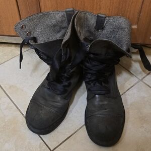 Classic Black Women's Combat Boots